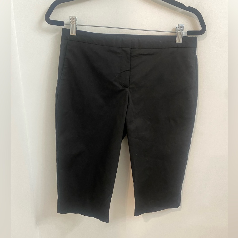 Theory Black Capri Pants Bermuda Shorts Vintage Early 2000’s Y2K Sz. 4